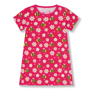 Dívčí noční košile kr.r. Wolf S2581 sytě růžová